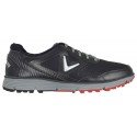 Zapatos de golf Callaway 9.5W Balboa Vent Negros con gris Hombre sin spikes golfco