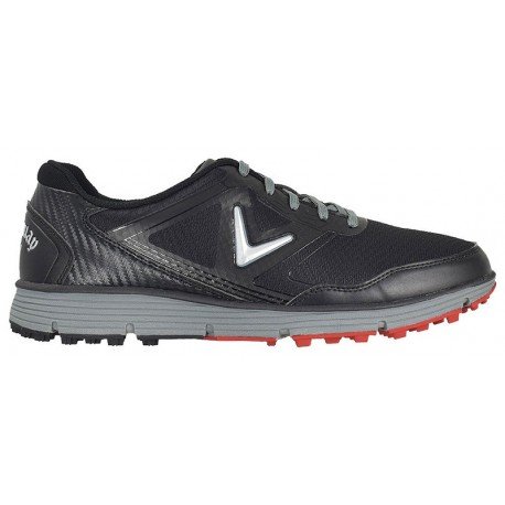 Zapatos de golf Callaway 11.5M Balboa Vent Negros con gris Hombre sin spikes golfco