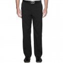 Pantalón de golf Callaway W38-I32 Chev negro algodón flat front solid pants