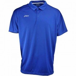 Camiseta de golf Asics S Pequeña Azul Royal con blanco hombre Corp Polo