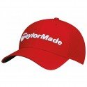 Gorra de golf TaylorMade S/M roja performance cage fitted hat