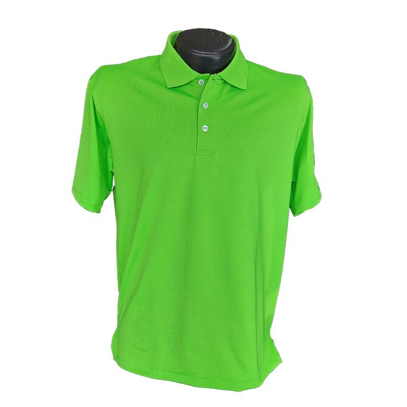 Camiseta de golf golfco S pequeña verde poliester expandex transpirable