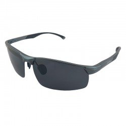 Gafas de sol golfco, gun metal, lentes polarizados, marco metálico aluminio y magnesio