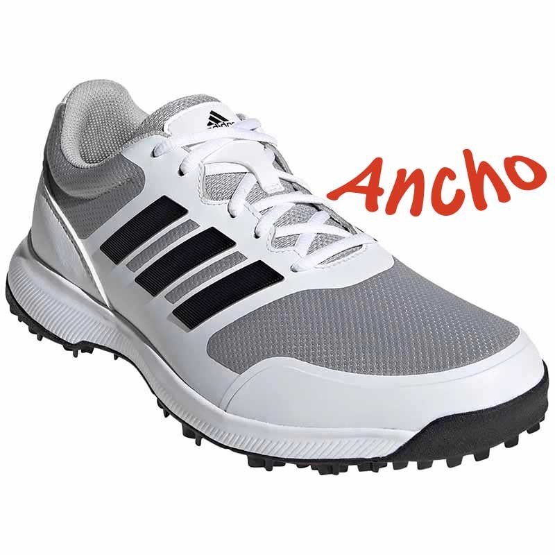 Zapatos de golf Adidas 10W Tech Response Blancos con gris Hombre sin spikes