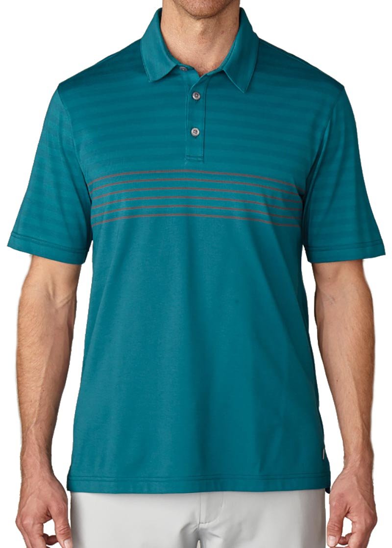 Camiseta de golf ashworth verde mariner rayada