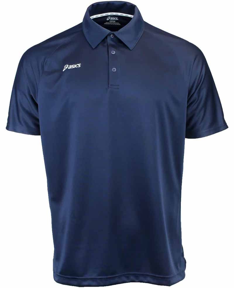 Camiseta de golf asics azul navy blanco Corp 01
