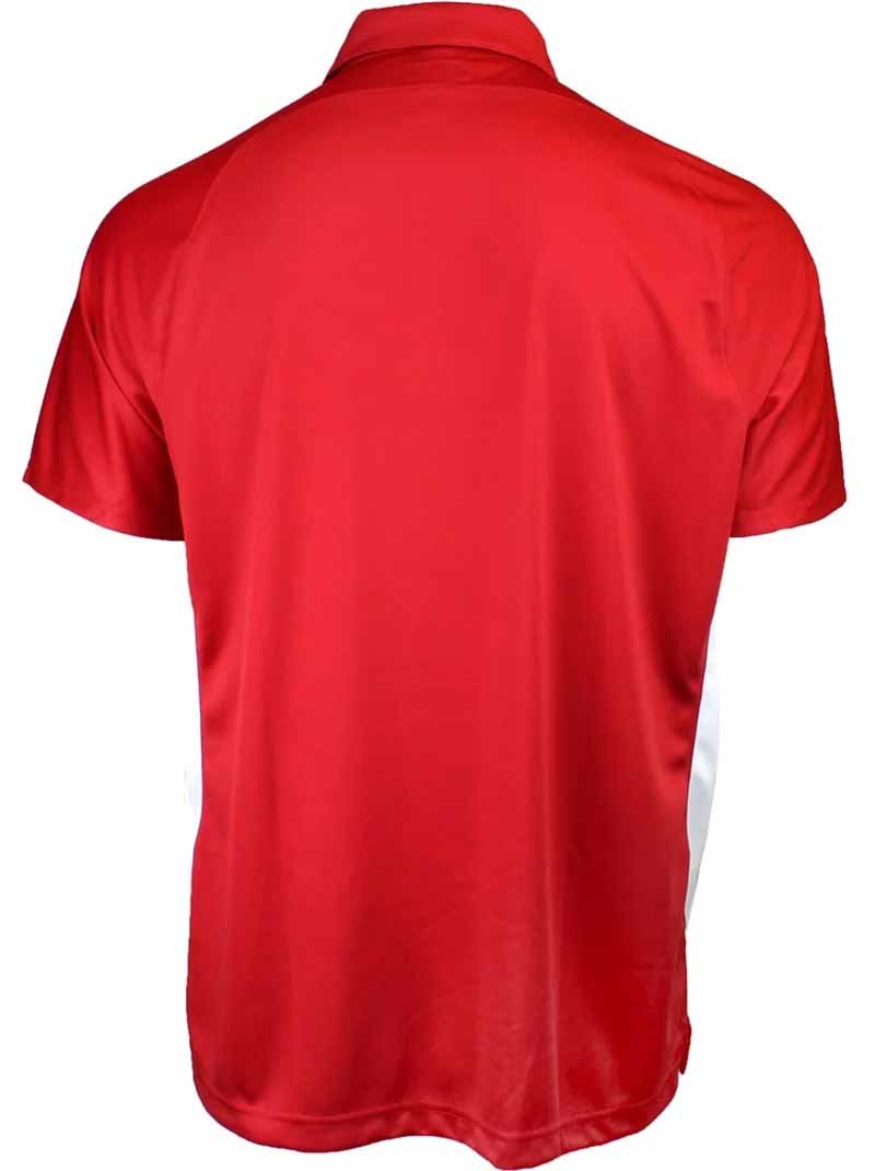 Camiseta de golf asics roja blanco Corp 02