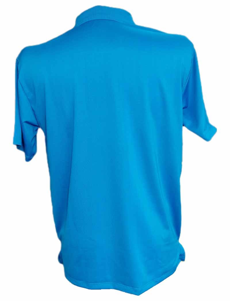 camiseta de golf golfco poliester azul agua