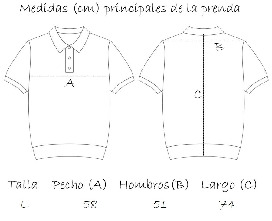 camiseta de golf  polo de golf golfco Medidas L